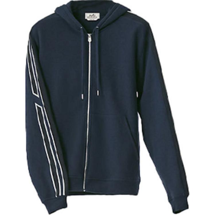 Hermes SS22 Run H Full-Zip Track Jacket Navy Blue H257660HA6C