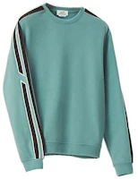 Hermes SS22 Solid Crewneck Long-Sleeve Sweatshirt Blue-Green H257650HA64 Hermes SS22 Solid Crewneck Long-Sleeve Sweatshirt Blue-Green H257650HA64
