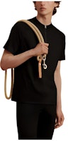 HERMES SS23 Black Half-Zip Crewneck T-Shirt. H800731E01L HERMES SS23 Black Half-Zip Crewneck T-Shirt. H800731E01L