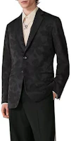 Order HERMES SS23 Black Patterned Printed Single-Breasted Casual Blazer. H364184HG02