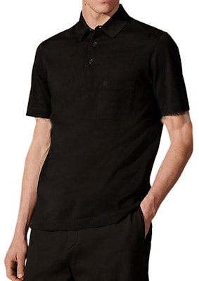 에르메스 SS23 블랙 솔리드 컬러 캐주얼 반팔 폴로 셔츠 H072325HA023 Shop 에르메스 SS23 블랙 솔리드 컬러 캐주얼 반팔 폴로 셔츠 H072325HA023