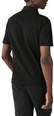 에르메스 SS23 블랙 솔리드 컬러 캐주얼 반팔 폴로 셔츠 H072325HA023 Purchase 에르메스 SS23 블랙 솔리드 컬러 캐주얼 반팔 폴로 셔츠 H072325HA023