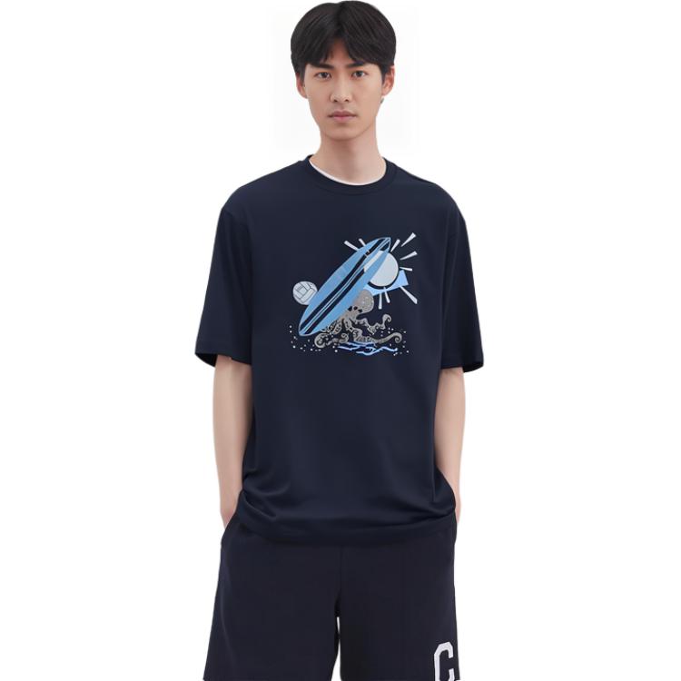 HERMES SS23  Blue Logo Print Crewneck T-Shirt H357940HA01ME 圖 15