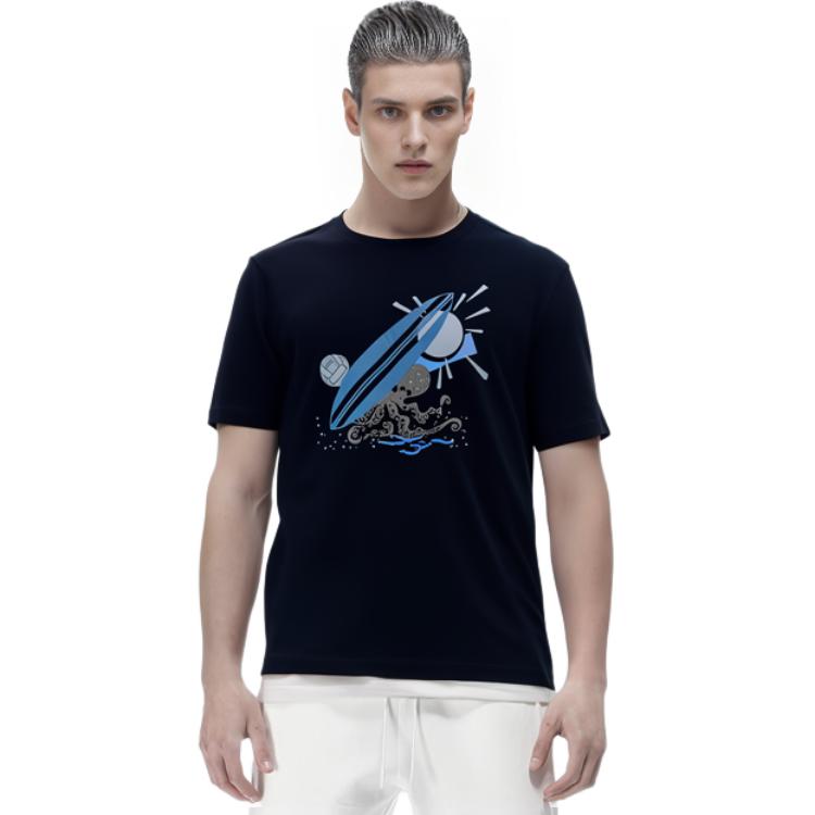 HERMES SS23  Blue Logo Print Crewneck T-Shirt H357940HA01ME 圖 8