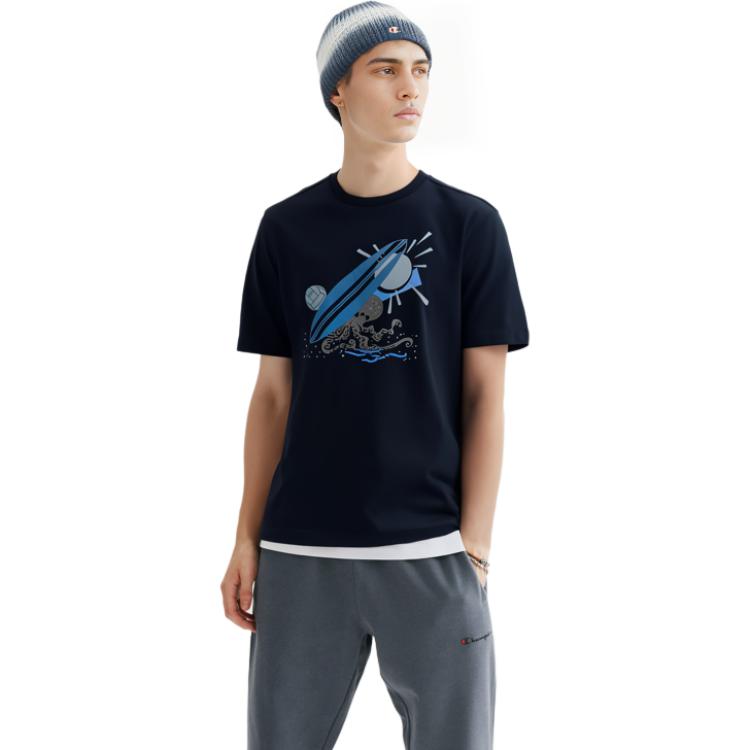 HERMES SS23  Blue Logo Print Crewneck T-Shirt H357940HA01ME 圖 9