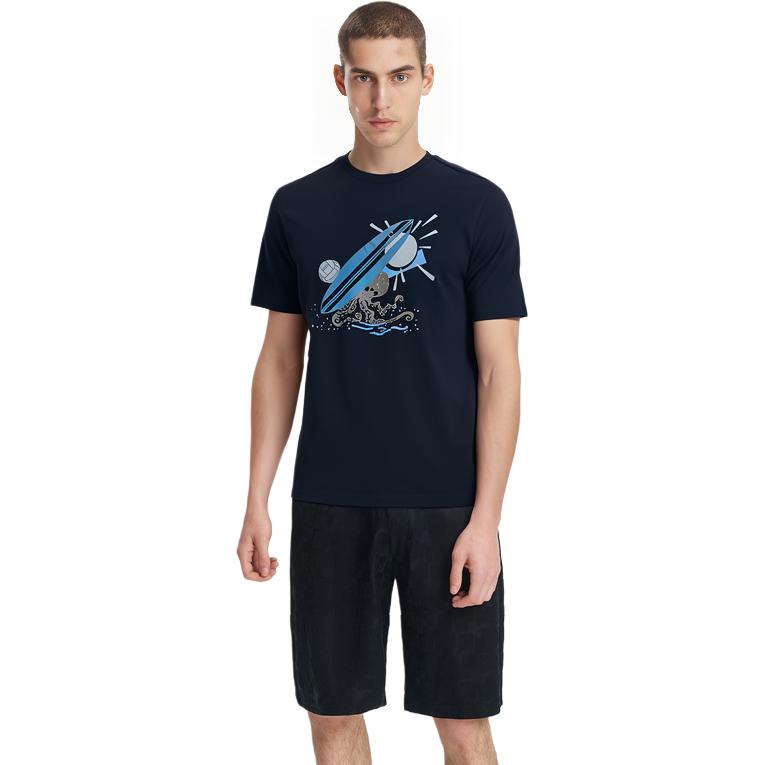 HERMES SS23  Blue Logo Print Crewneck T-Shirt H357940HA01ME 圖 10