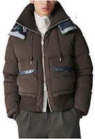 HERMES SS23 Brown Patchwork Hooded Zip-Up Jacket H362620HG4T HERMES SS23 Brown Patchwork Hooded Zip-Up Jacket H362620HG4T