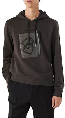 HERMES SS23 Hoodie Pola Geometris Coklat Kopi Lengan Panjang H367800HA4TSM Order HERMES SS23 Hoodie Pola Geometris Coklat Kopi Lengan Panjang H367800HA4TSM