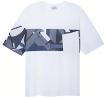 Order エルメス SS23 幾何学プリント 半袖Tシャツ ホワイト H357915HA90