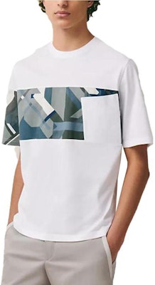 HERMES SS23 幾何圖案白色短袖T恤 H357915HA90 Shop HERMES SS23 幾何圖案白色短袖T恤 H357915HA90