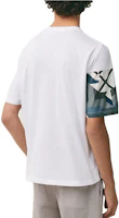Purchase エルメス SS23 幾何学プリント 半袖Tシャツ ホワイト H357915HA90