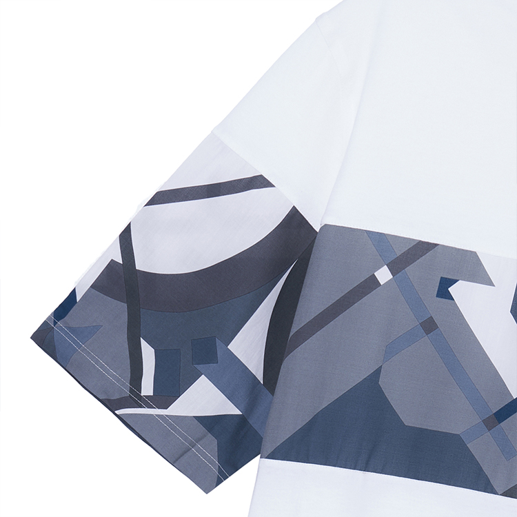 Details for 爱马仕 SS23 几何印花短袖T恤 白色 H357915HA90