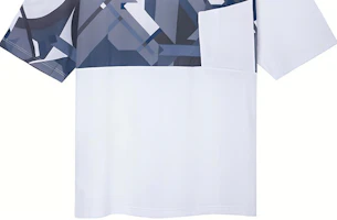 Cheap エルメス SS23 幾何学プリント 半袖Tシャツ ホワイト H357915HA90