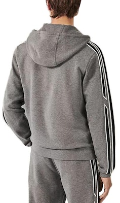 HERMES SS23 Sweatshirt Abu-Abu Stripe dengan Resleting Loose Fit. H367770HA76 Lookbook HERMES SS23 Sweatshirt Abu-Abu Stripe dengan Resleting Loose Fit. H367770HA76