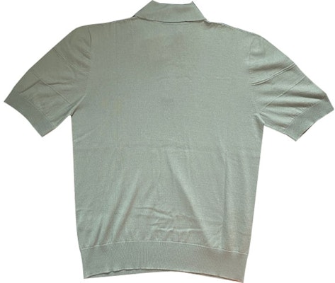 エルメス SS23 グレー ニット ジャカード チェック ポロシャツ H357230HA2P Lookbook エルメス SS23 グレー ニット ジャカード チェック ポロシャツ H357230HA2P