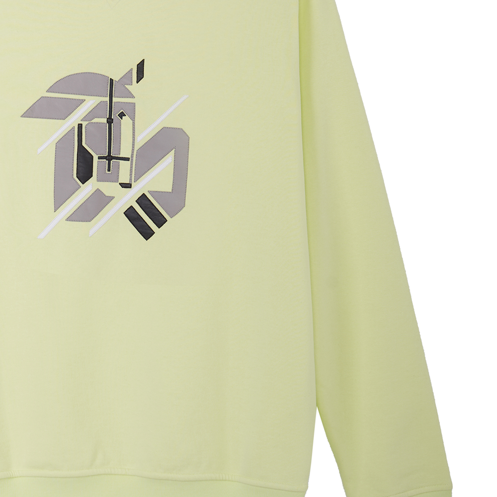Cheap HERMES SS23  Lemon Green Sweatshirt with Animal Pattern. H357780HA2Q