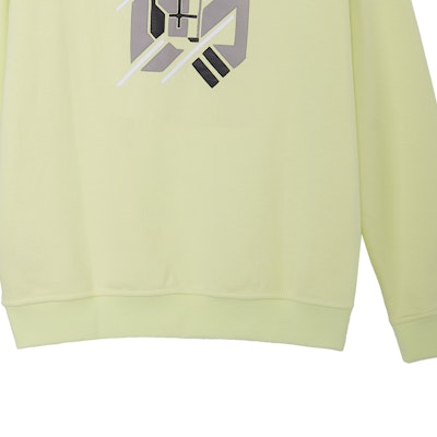 HERMES SS23 Lemon Green Sweatshirt with Animal Pattern. H357780HA2Q 1