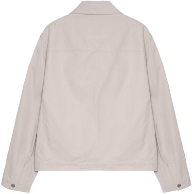 愛馬仕2023春夏淺灰動物紋襯衫外套 H352160HC2P Lookbook 愛馬仕2023春夏淺灰動物紋襯衫外套 H352160HC2P