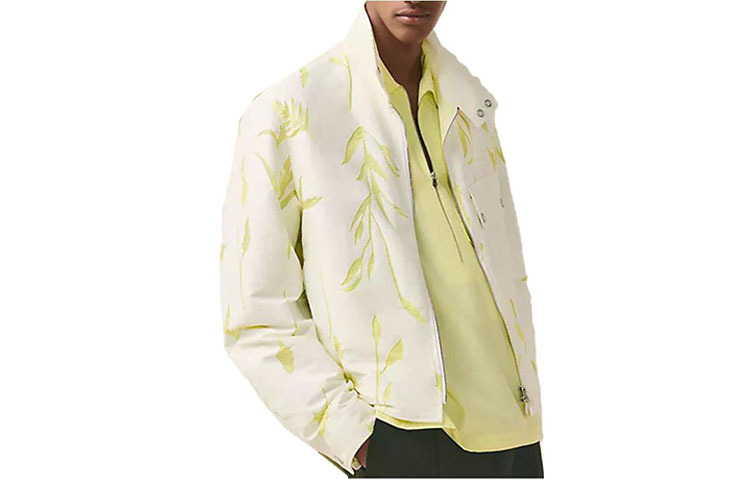 Order HERMES SS23  Light Yellow Botanical Print Jacket. H352220HD3H
