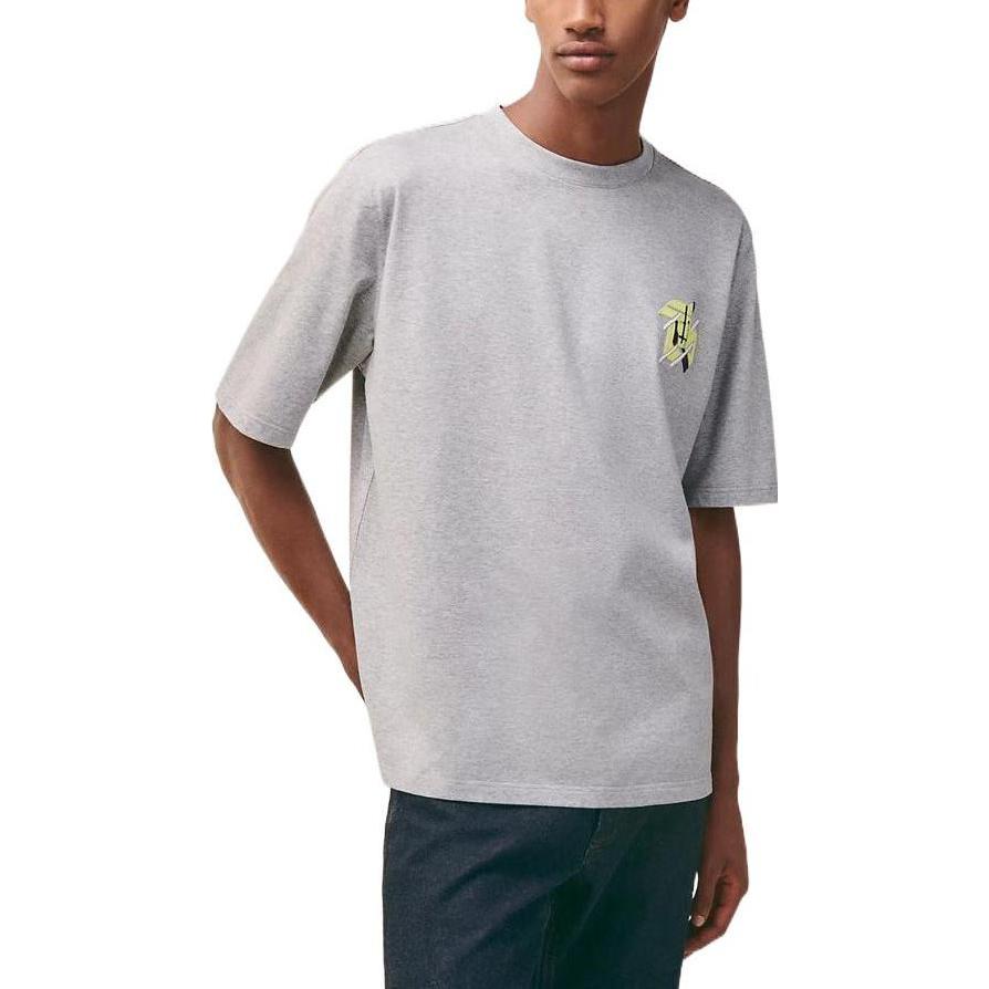 HERMES SS23  Logo Patch Crewneck Short Sleeve T-Shirt Light Grey. H357925HA76 圖 4