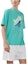 Shop HERMES SS23 Camiseta Azul Claro con Logo de Manga Corta H357940HA0R
