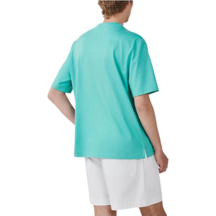 Purchase HERMES SS23 Camiseta Azul Claro con Logo de Manga Corta H357940HA0R