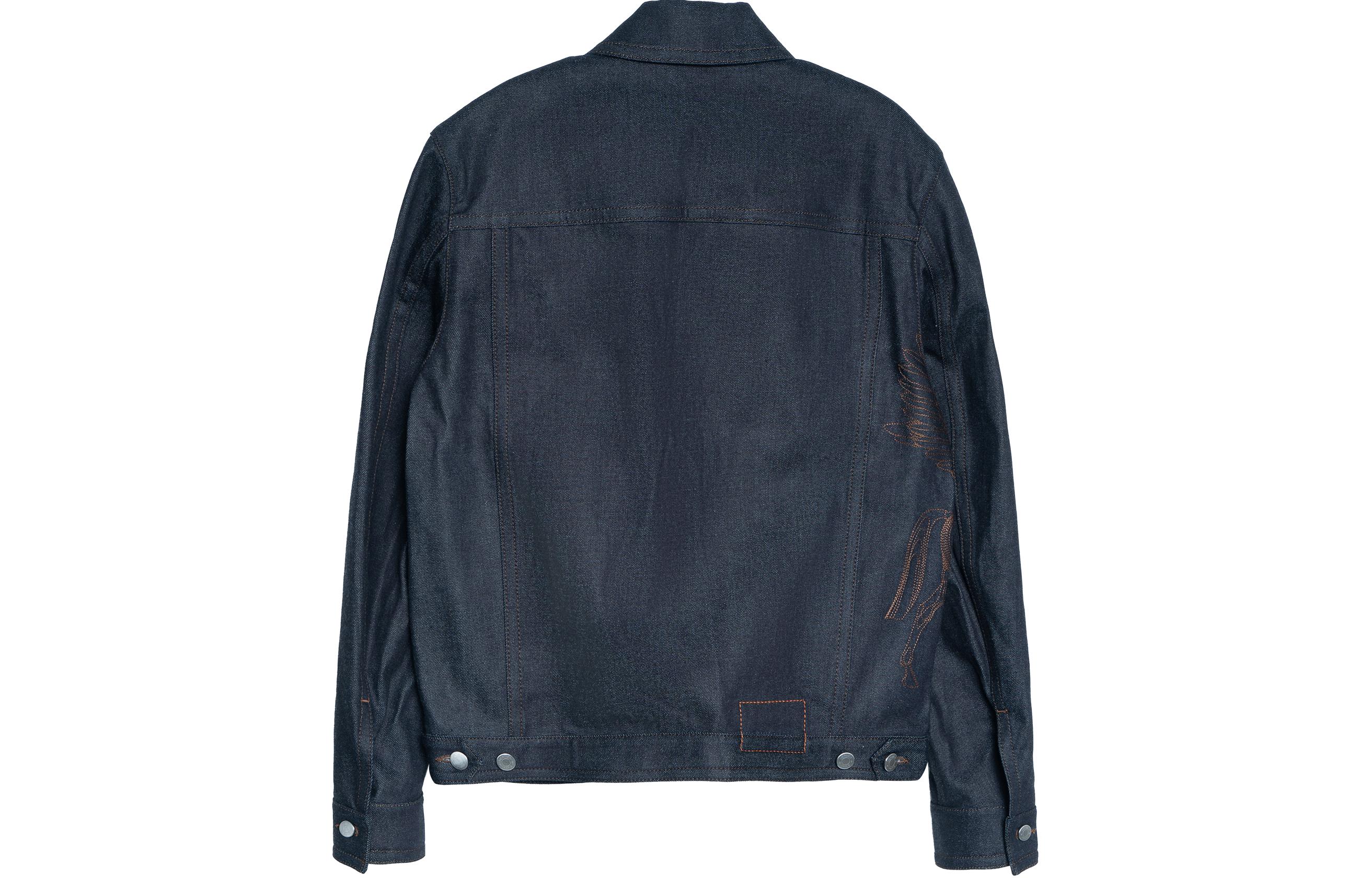 Lookbook HERMES SS23  Navy Blue Logo Embroidered Denim Jacket H352180HM60