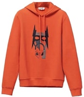 HERMES SS23 Orange Hoodie with Horsehead Print Design. H267690HA0S HERMES SS23 Orange Hoodie with Horsehead Print Design. H267690HA0S
