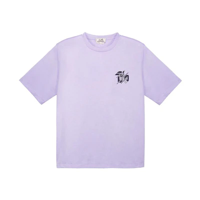 HERMES SS23 Purple Logo Patch Crewneck Short Sleeve T-Shirt H357925HA4F