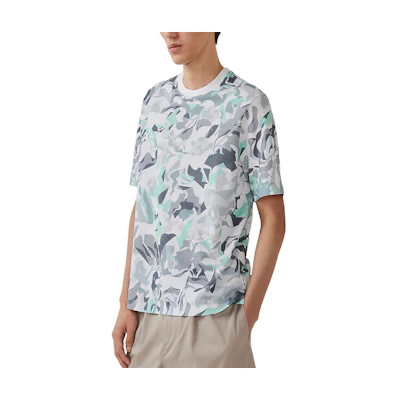 HERMES SS23 Round Neck Casual T-Shirt Light Aqua Blue H357955HA1TLA