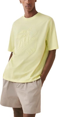 HERMES SS23 Camiseta Amarilla Logo Impreso Color Sólido. H357935HA2Q Buy HERMES SS23 Camiseta Amarilla Logo Impreso Color Sólido. H357935HA2Q