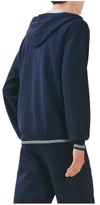 HERMES SS23 素色海軍藍連帽休閒外套 H357210HA01LA Lookbook HERMES SS23 素色海軍藍連帽休閒外套 H357210HA01LA