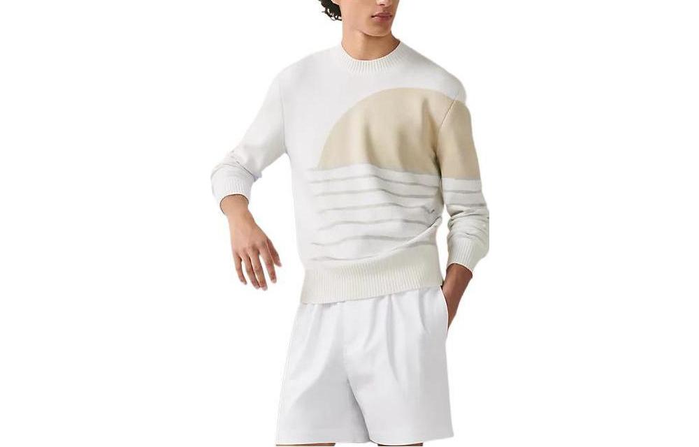 Order HERMES SS23  White Round-Neck Cashmere Sweater with Stitching Details H357137HB3HME