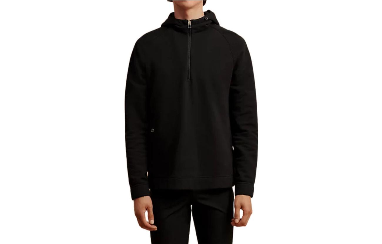 Hermes SS23 Black Solid Color Casual Pullover Hoodie H800736EV01