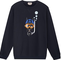 HERMES SS23 Cartoon Horse Print Sweatshirt Men’s Sky Blue. H357810HA01 HERMES SS23 Cartoon Horse Print Sweatshirt Men’s Sky Blue. H357810HA01