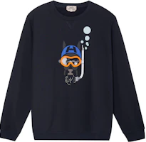 Order HERMES SS23 Cartoon Horse Print Sweatshirt Men’s Sky Blue. H357810HA01