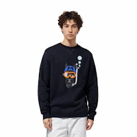 Details for HERMES SS23 Cartoon Horse Print Sweatshirt Men’s Sky Blue. H357810HA01