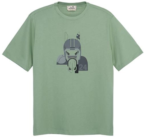 hermes-ss-23-cartoon-print-green-casual-crew-neck-t-shirt-h367970-ha-4-m