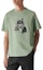 Shop 에르메스 SS23 만화 프린트 그린 캐주얼 크루넥 티셔츠. H367970HA4M