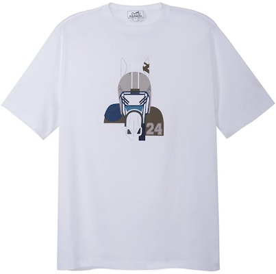 HERMES SS23 Cartoon Print Short Sleeve T-Shirt White Tee H367970HA90 Buy HERMES SS23 Cartoon Print Short Sleeve T-Shirt White Tee H367970HA90