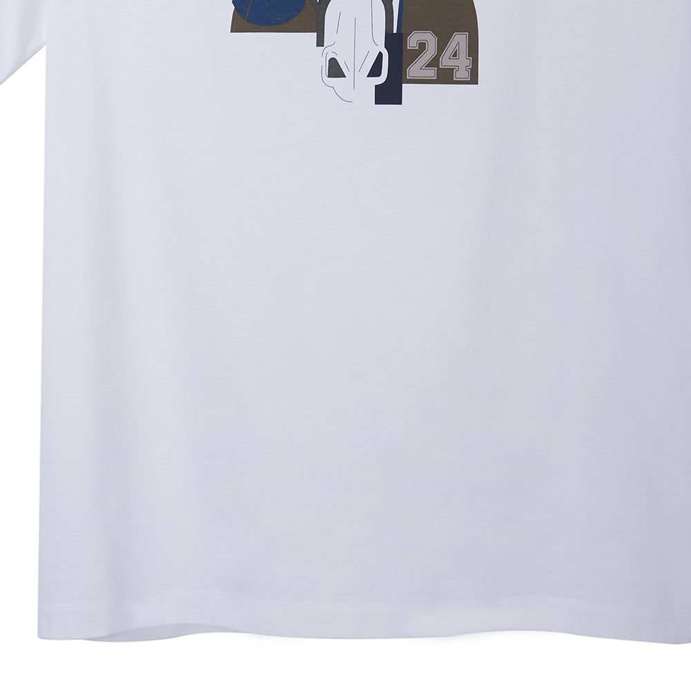 Cheap HERMES SS23 Cartoon Print Short Sleeve T-Shirt White  Tee H367970HA90