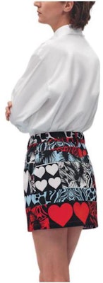 爱马仕 SS23 拼色爱心牛纹牛仔裙 红色 H3E0350D119 Lookbook 爱马仕 SS23 拼色爱心牛纹牛仔裙 红色 H3E0350D119