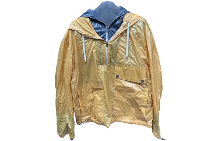 Hermes SS23 Colorblock Half-Zip Loose Hoodie Men Yellow H352620HI4H