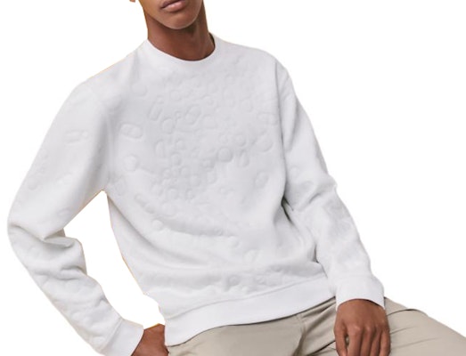 HERMES 2023春夏浮雕圖案白色圓領毛衣 H357860HA90 Order HERMES 2023春夏浮雕圖案白色圓領毛衣 H357860HA90