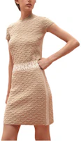 Lookbook HERMES SS23 Geometric Pattern Jacquard High-Waist Mini Skirt Off-White H3E2300DCE4