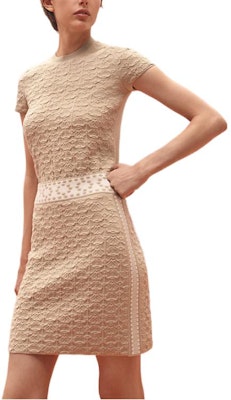 에르메스 SS23 기하학 패턴 자카드 하이웨이스트 미니 스커트 오프화이트 H3E2300DCE4 Lookbook 에르메스 SS23 기하학 패턴 자카드 하이웨이스트 미니 스커트 오프화이트 H3E2300DCE4