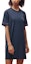 Buy HERMES SS23 Geometric Print Navy Blue Short Sleeve Dress. H3E4508DLI1