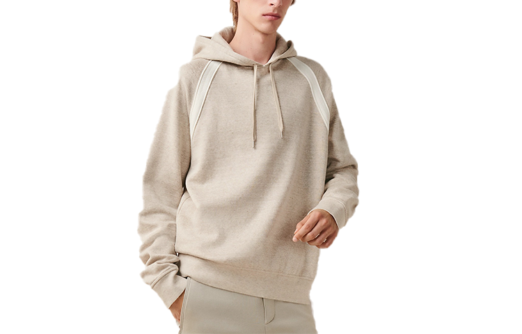 Hermes SS23 Gray Hoodie Pullover with Drawstring Casual Design H357900HA1W