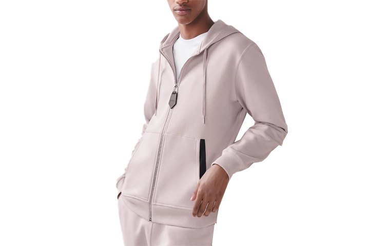 Hermes SS23 Light Beige Zip-Up Hoodie with Drawstring H357710HA73