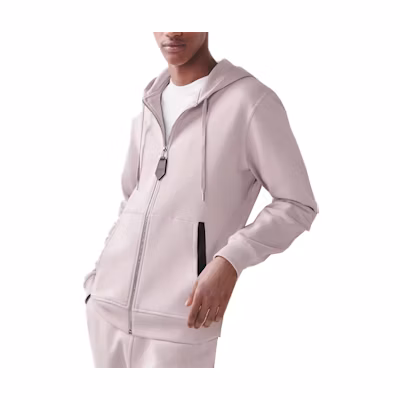 Hermes SS23 Light Beige Zip-Up Hoodie with Drawstring H357710HA73